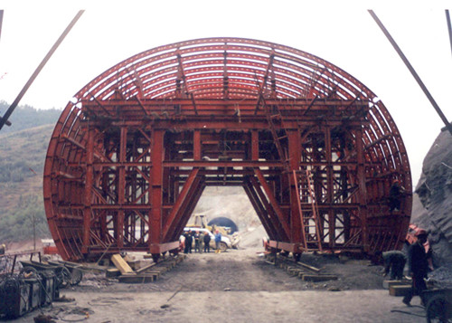 Chariot de tunnel Highroad pour la construction en béton