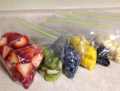 Double Zipper Frozen Food Pouch For Fruit