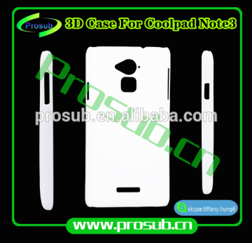 3d sublimation diy blank cell phone case cover skin for SFP- coolpad note 3