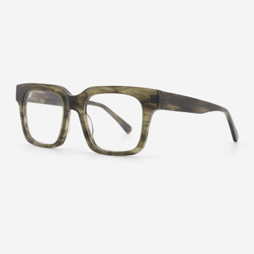 Classic Square Acetate Men's Optical Frames 23A3175