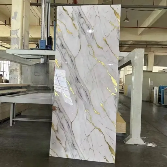 High Gloss UV Decorative PVC Marble Wall Panels - Modern Waterproof Interior Design