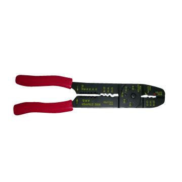 10 to 22AWG Gauge Wire Stripper with Red PVC Handle and Crimping Insulated Terminals