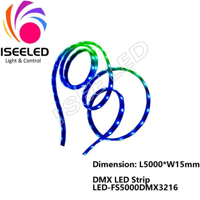DMX vadības automātiskās adreses LED elastīgās sloksnes