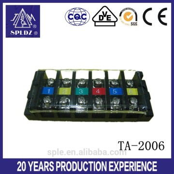 6-way 20A/600V combined terminal block TA-2006