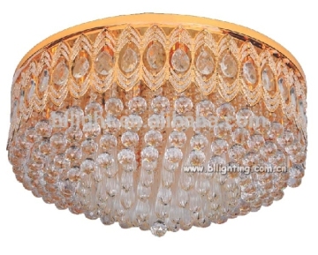 Modern crystal fiber optic star ceiling light