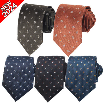 2024 heißer Verkauf von Low MOQ Herren -Polyester -Hals -Krawatten - benutzerdefinierte Muster &amp; Business Classics