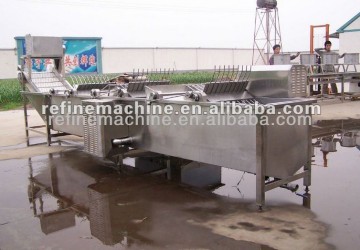 mushroom washing slicing sterilization machine/canned mushroom processing assemble line