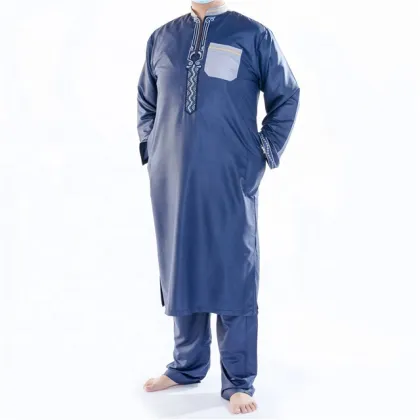 Men's Cotton Thobe Islamic Men Clothing Men Abaya
