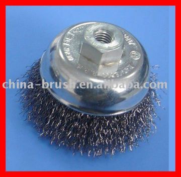 crimped wire cup brush