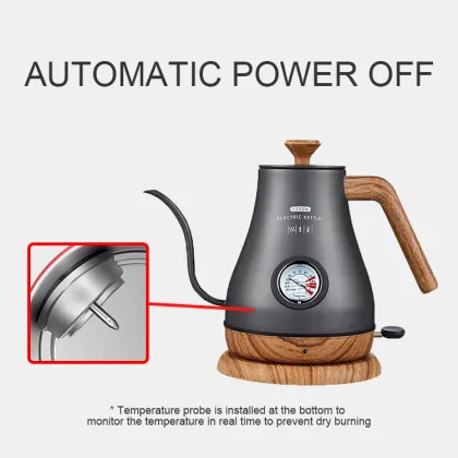 Timemore 800ml Stainless Steel Electric Variable Temperature Gooseneck Kettle for Pour Over Coffee