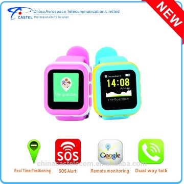 2016 Castel new arrival wrist kid gps tracker watch with sos panic botton