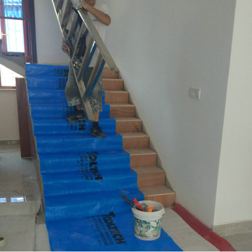 Sticky Construction Decorators Protective Floor Covering