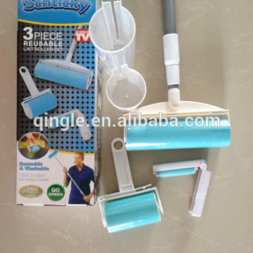 Professional cleaning sticky lint roller set,Cleaning dirt dust brush,Silicon Stick lint Roller