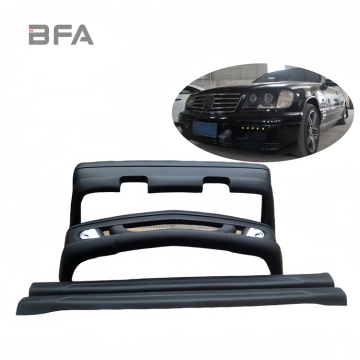 1993 Mercedes S600 W140 Front and Rear Bumpers with Wing Upgrade Kit