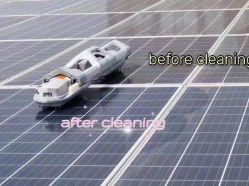 Portable intelligent solar panel cleaning robot