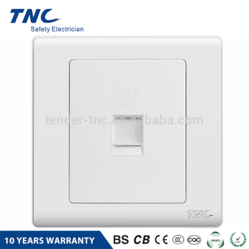 Q3801-4TU Experienced Factory White RJ11 Telephone Socket