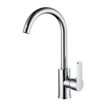 Modern Kitchen Steel Water Tap - Hot and Cold Water Mixer