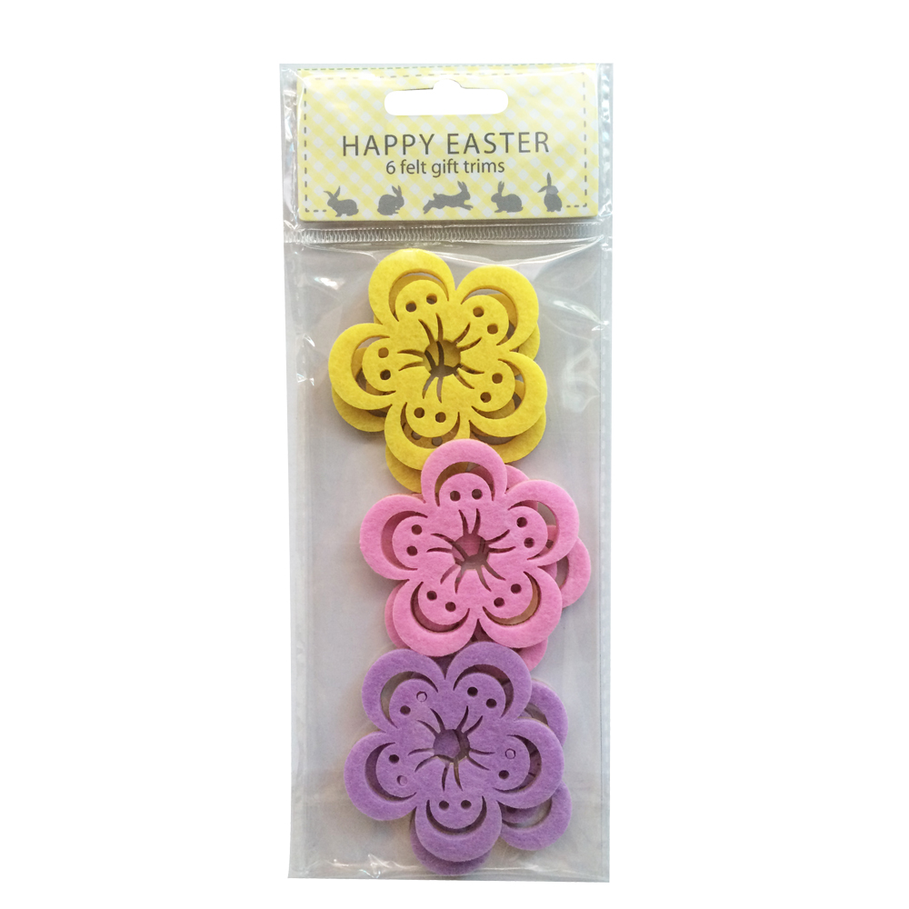 Easter Flower Shape Sticker