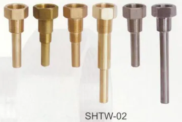 3/4”, 1” Npt , Bsp , Bspt 9”industrial Thermometer Thermowell