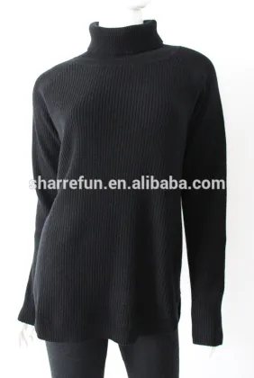 Ladies 100% Cashmere Basic Turtleneck Sweater