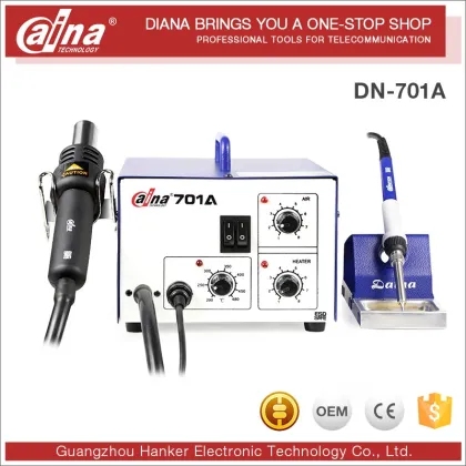 Wholesale Good Price Soldering Machine 2in1 Soldering Irons And Hot Air Soldering Desoldering Station Daina DN701A