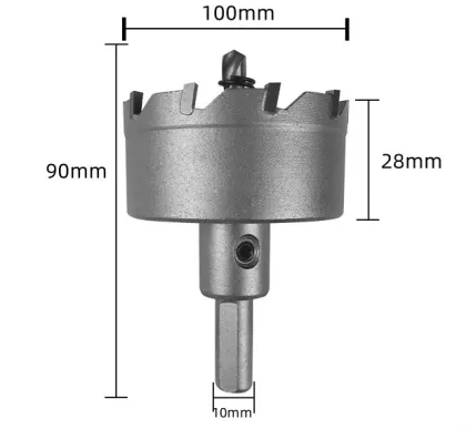 Professional Triangle Shank TCT Center Drill for Stainless Steel, Aluminum Alloy, and Copper