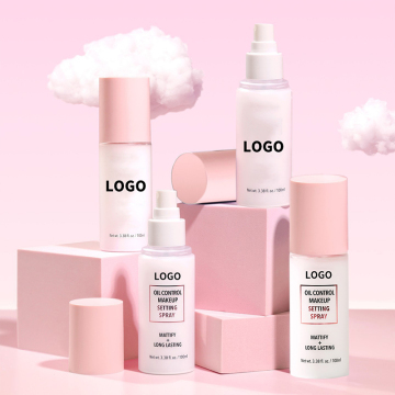 Vegan Pink Private Label Oil Control Long Lasting Setting Spray with Custom Logo