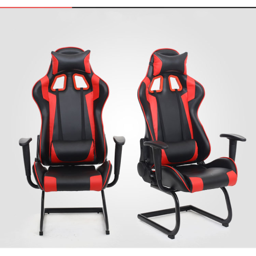 Cadeira de jogos vermelha completa com apoio de braço 4D