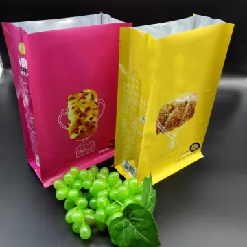 side gusset square bottom pouch with zipper for food packaging
