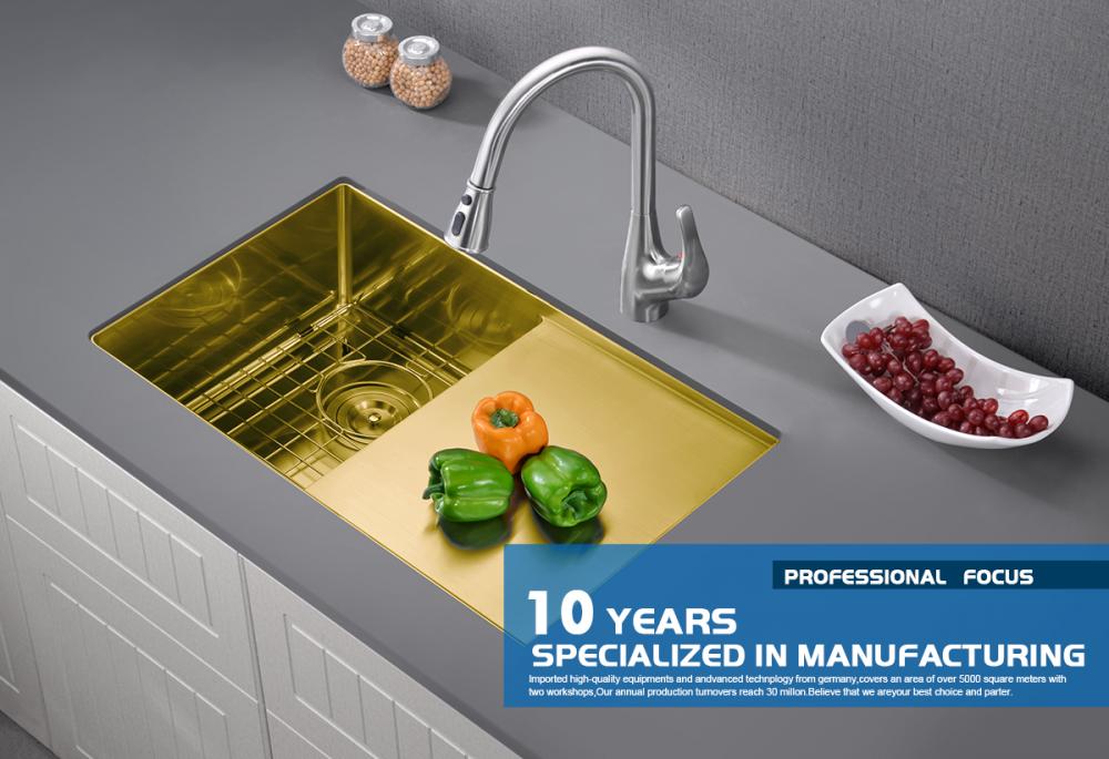 Gold Stainless Steel Sink