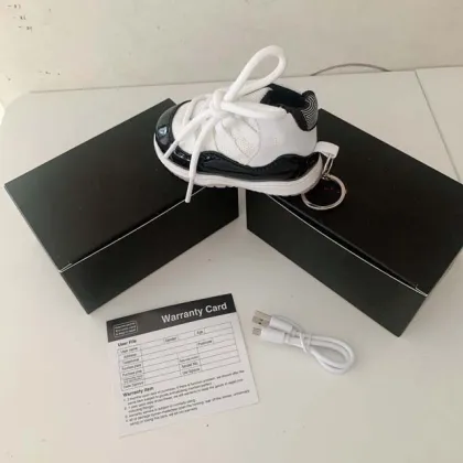 Sneaker Key Chain Charger: Portable Power Bank Jordan Shoe Charger