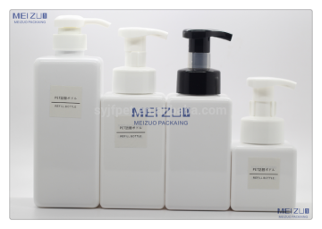 PETG foaming shampoo square bottle