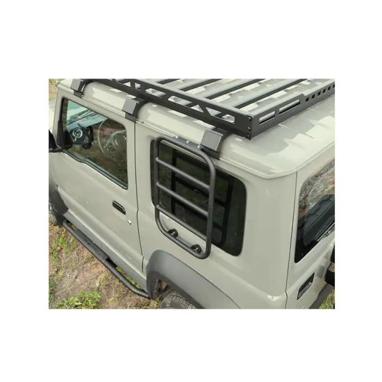 Black Aluminum Alloy Side Ladder for Suzuki Jimny 19+ JB74 JB64 4x4 Accessories