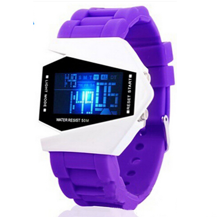 New Design Kids Silicone Airplane LED Digital Watch