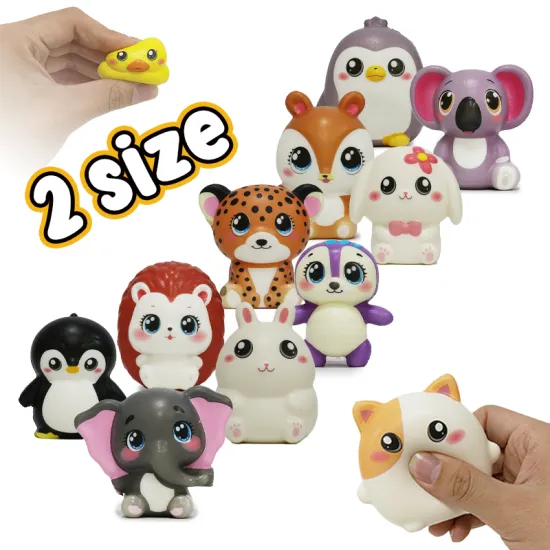 Wholesale Wholesale Suqeeze Custom Animal Soft Capsule Toy Stretchy Kawaii Mochi Squishy Anti-Stress Relief Made of Latex