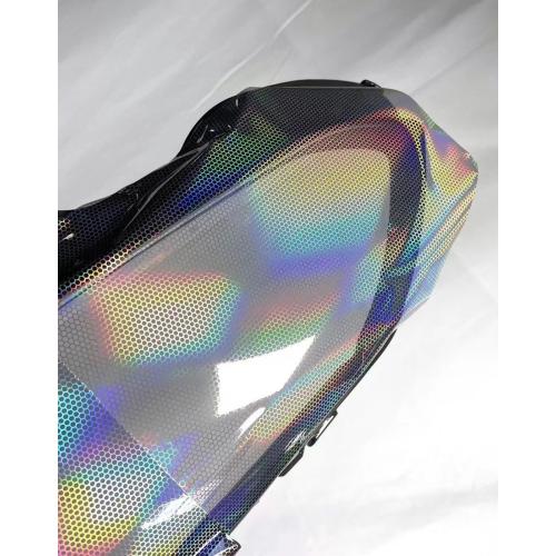 Rainbow Laser Honeycomb Car Headlight Film