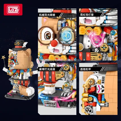 LOZ 1956 Mechanical Squirrel Building Blocks Toy Puzzle Set: A Fun Gift for Kids and Boys