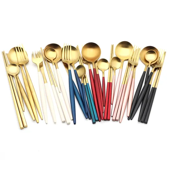 Plated Flatware Set Stainless Steel Cutlery