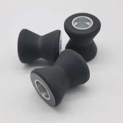 Conveying Steel Pipe Polyurethane V Rubber Roller Maker PU Pipeline Rubber Roller