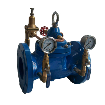 3 Inch 200X PRV Ductile Iron Pressure Reducing Valve for Water: Including Built-in Pressure Gauge