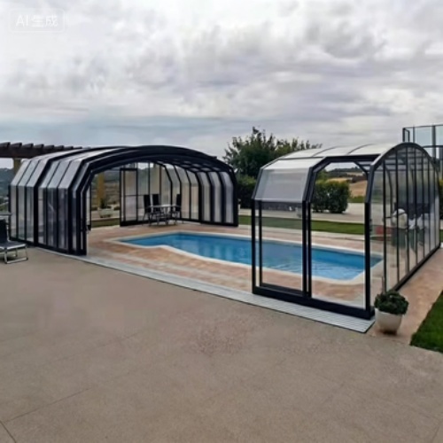 Expandable Solar-Proof Patio Cover for Villa