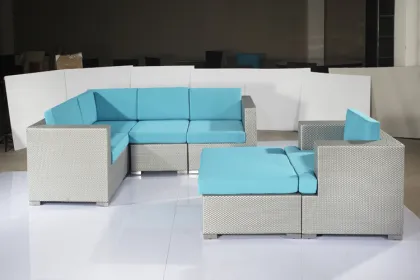 New Carolina Corner Rattan Garden Furniture Patio Sofa Set