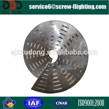 special stainless steel sectioned screw flighting