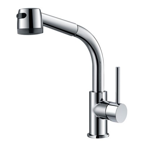 single handle kitchen faucet with sprayer Brass Kitchen Faucet With Pull Out Sprayer Factory