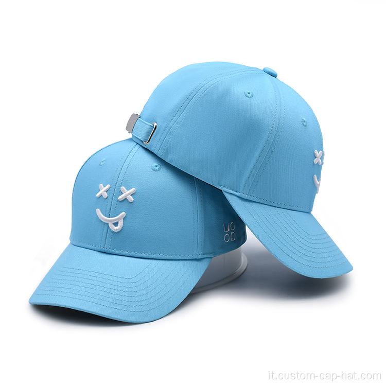 Cappello da baseball blu cielo personalizzato