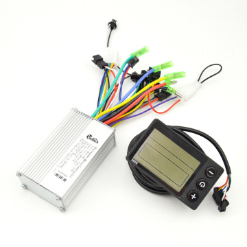 Electric Bike Controller Kit with LCD Display for 24V, 36V, 48V Bikes, Supporting 350W and 500W Brushless Motors