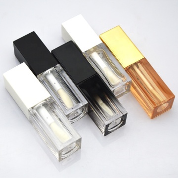 Big Wand Big Brush Applicator Square Clear Lip Gloss Container