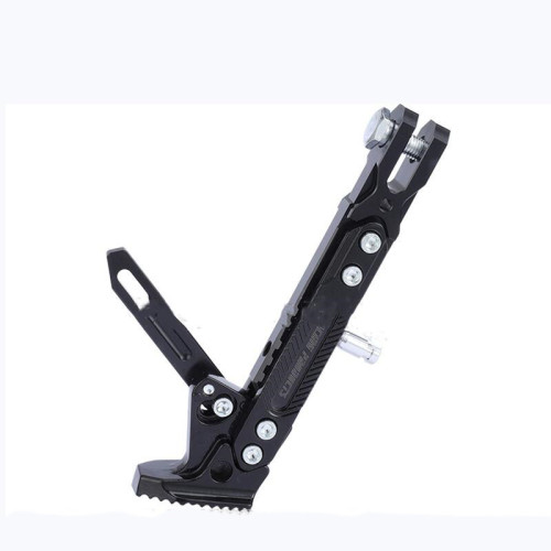 Motorcycle adjustable foot support side tripod