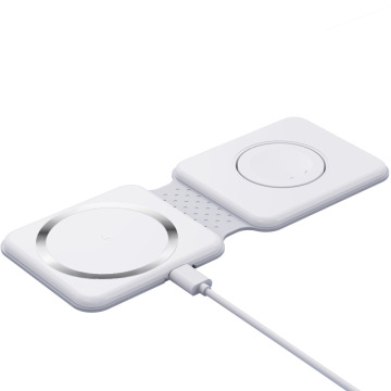 2023 New Arrival 2 in 1 Wireless Folding Charger with Night Light, 15W Magnetic Wireless Phone Charger