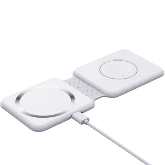 2023 New Arrival 2 in 1 Wireless Folding Charger with Night Light, 15W Magnetic Wireless Phone Charger